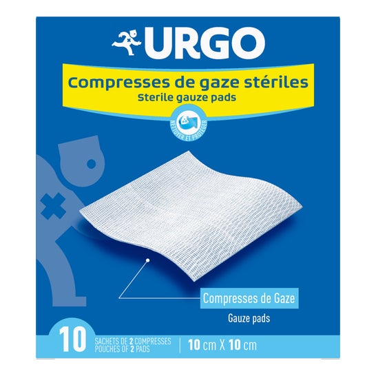 Urgo Compresses Stériles 10 cm x 10 cm 2x10 uds