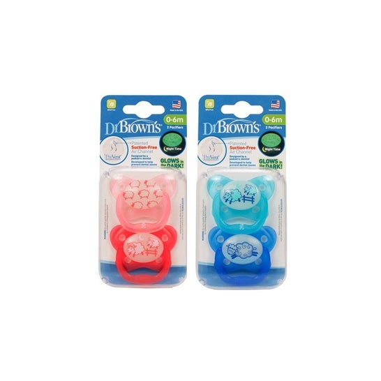Dr Brown's Sucette Silicone Prevent 0-6m 2uts