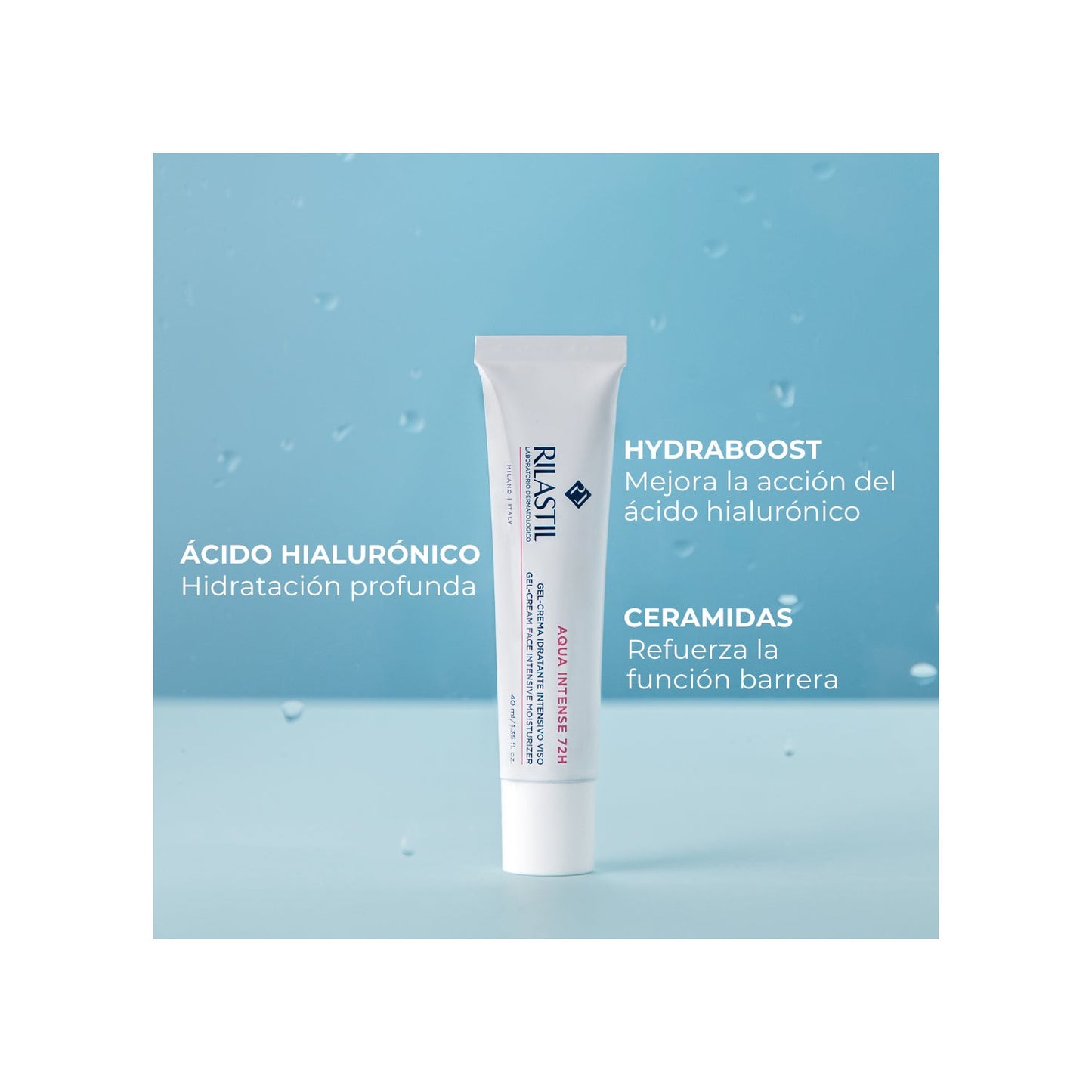 Rilastil Aqua Intense 72H Gel-Crema Hidratante 40ml