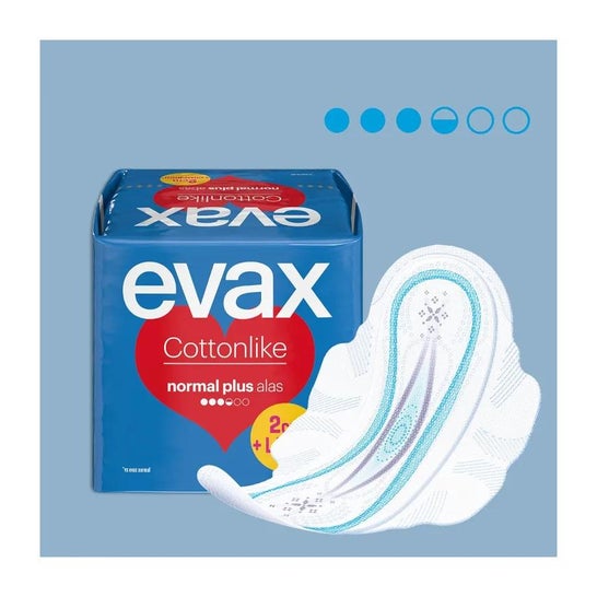 Evax Cottonlike Alas Normal Plus Compresa 28 Uds.