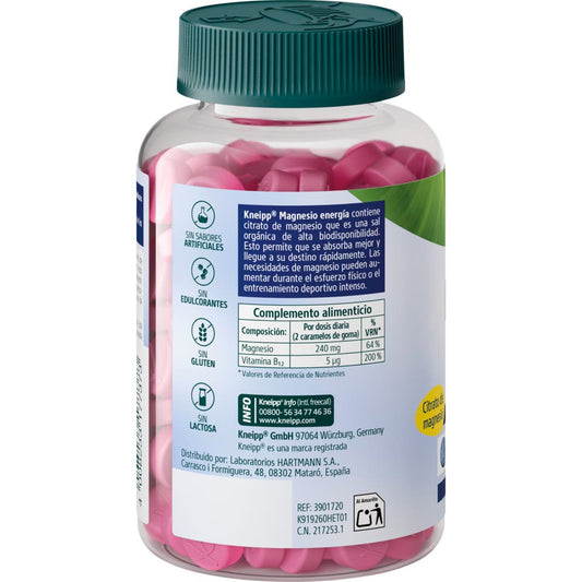 Kneipp Magnesio Energía 60 gummies