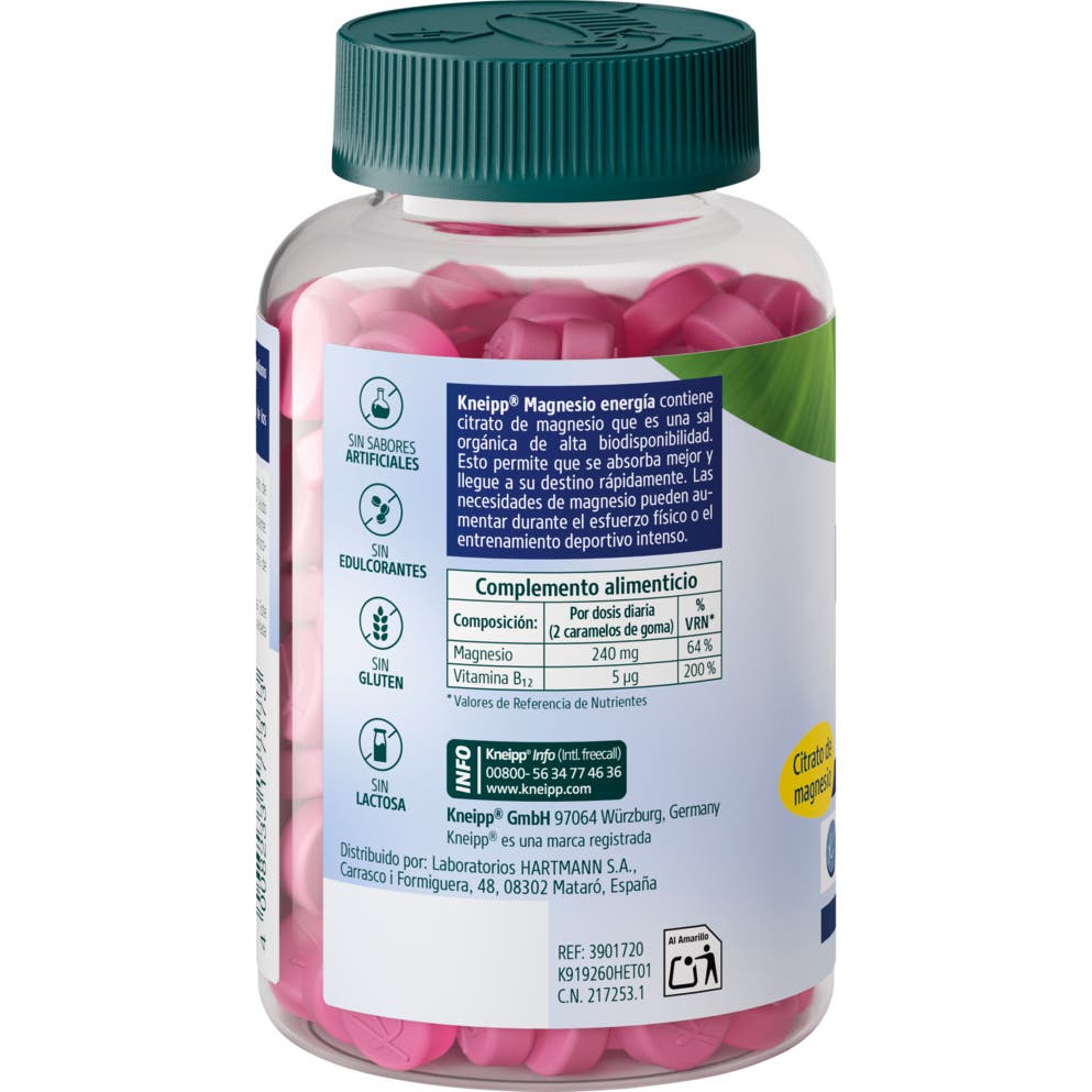 Kneipp Magnesio Energía 60 gummies
