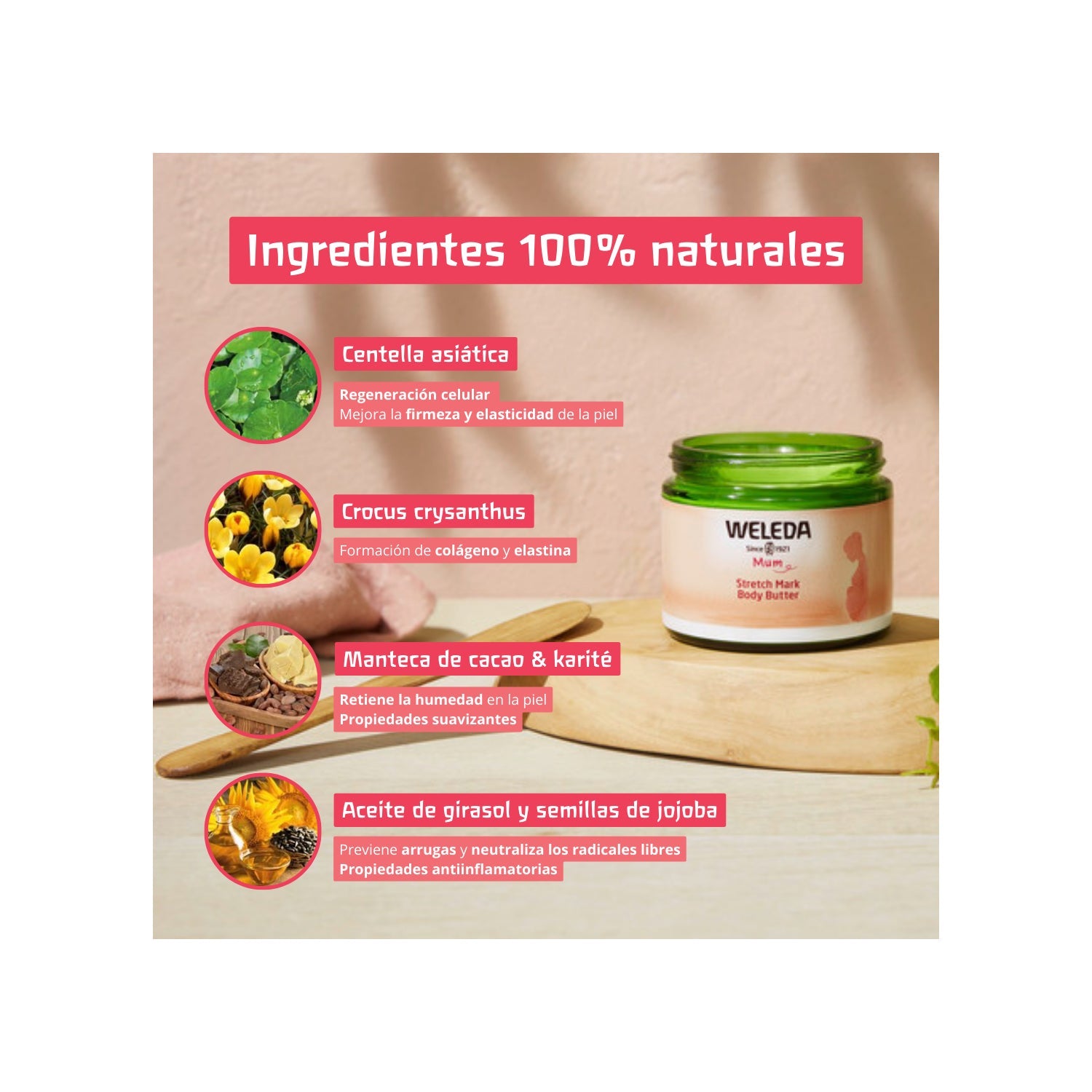 Weleda Mum Bálsamo de Masaje para Estrías 150ml