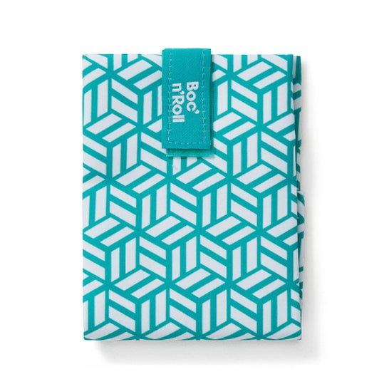 By Roll'Eat Porta Bocadillos Reutilizable Tiles Verde 1 ud