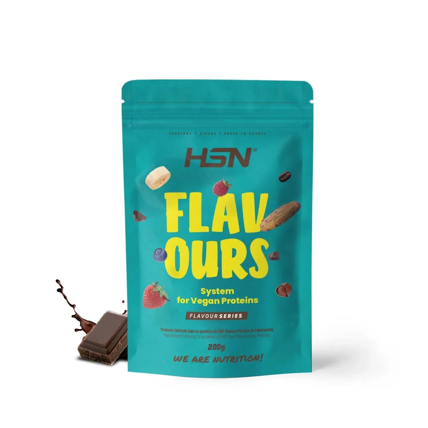 HSN Saborizante en Polvo para Proteínas Vegetales Chocolate 200g