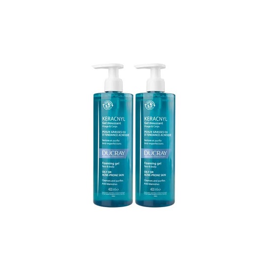 Ducray Keracnyl Gel Limpiador 2x400ml
