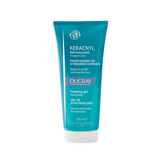 Ducray Keracnyl Gel Limpiador 2x400ml