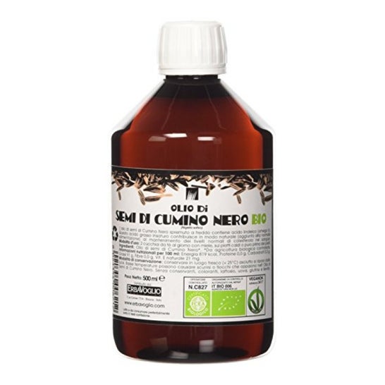 Erbavoglio Aceite Semilla Comino Negro Bio 500 ml