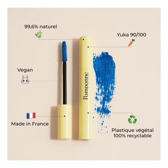 Pomponne Máscara Booster de Pestañas Azul Eléctrico 8ml