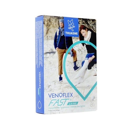 Thuasne Venoflex 2 Fast Laine Calcetín Trenzas Ant N3 1 Par