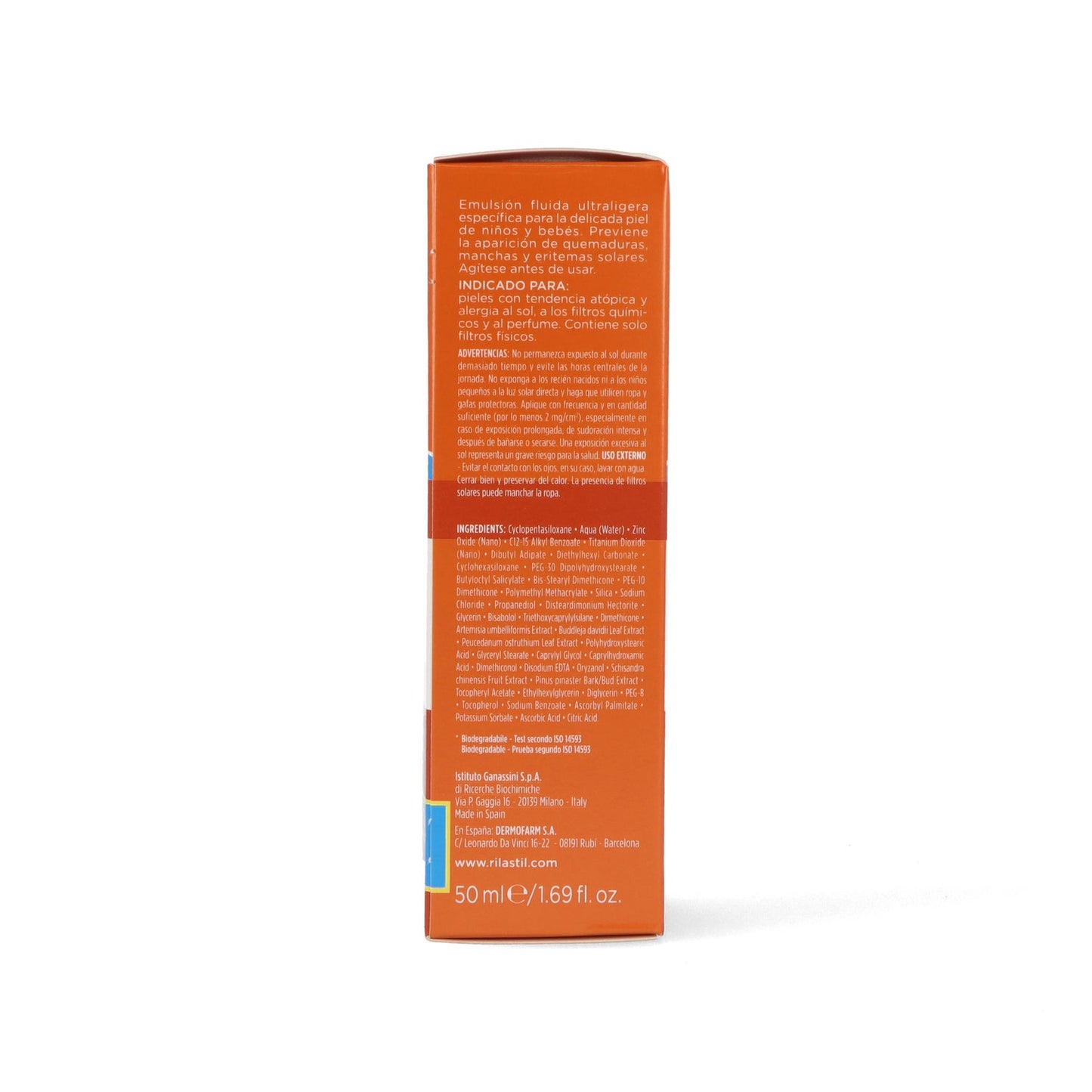 Rilastil Sun System Baby Comfort Fluido Solar Facial SPF50+ 50ml
