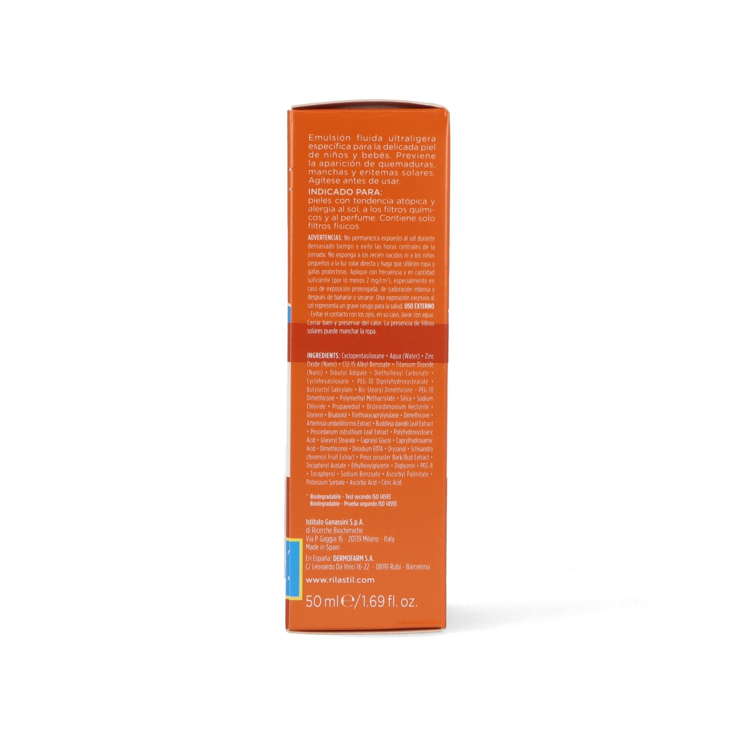 Rilastil Sun System Baby Comfort Fluido Solar Facial SPF50+ 50ml