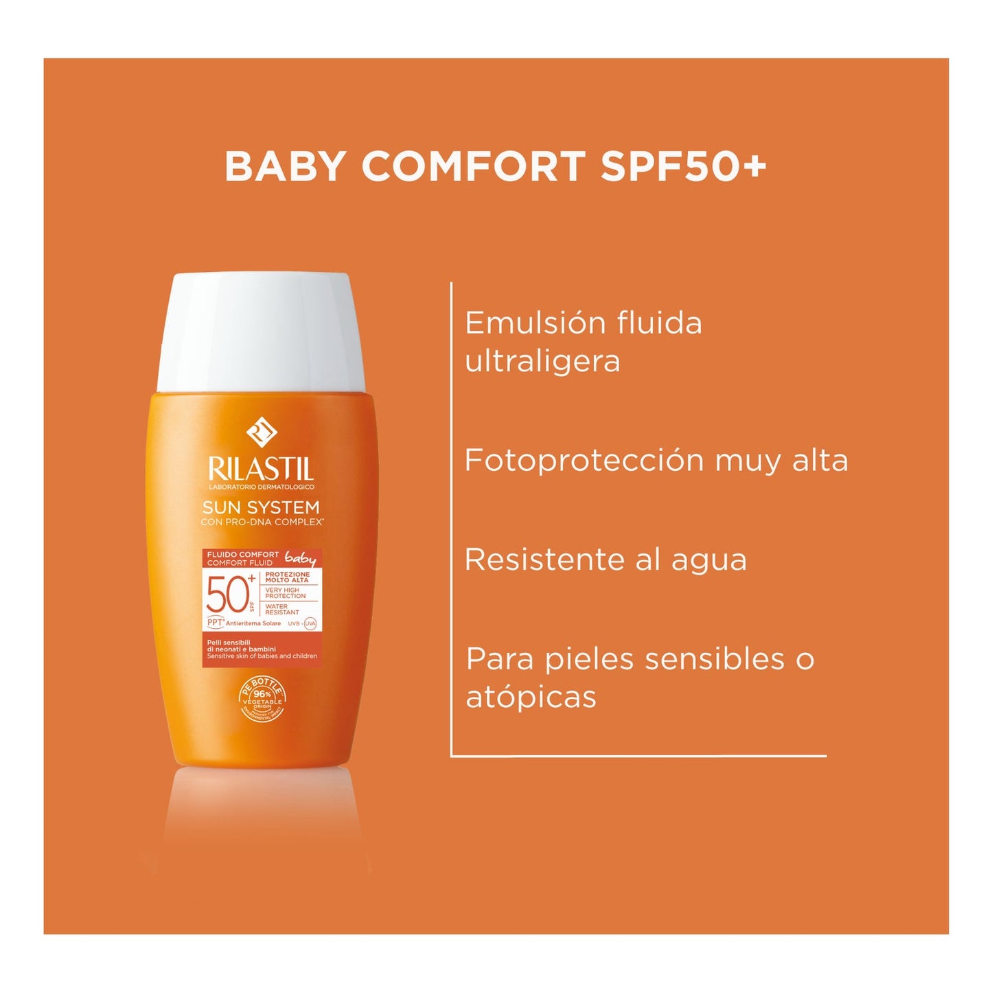 Rilastil Sun System Baby Comfort Fluido Solar Facial SPF50+ 50ml
