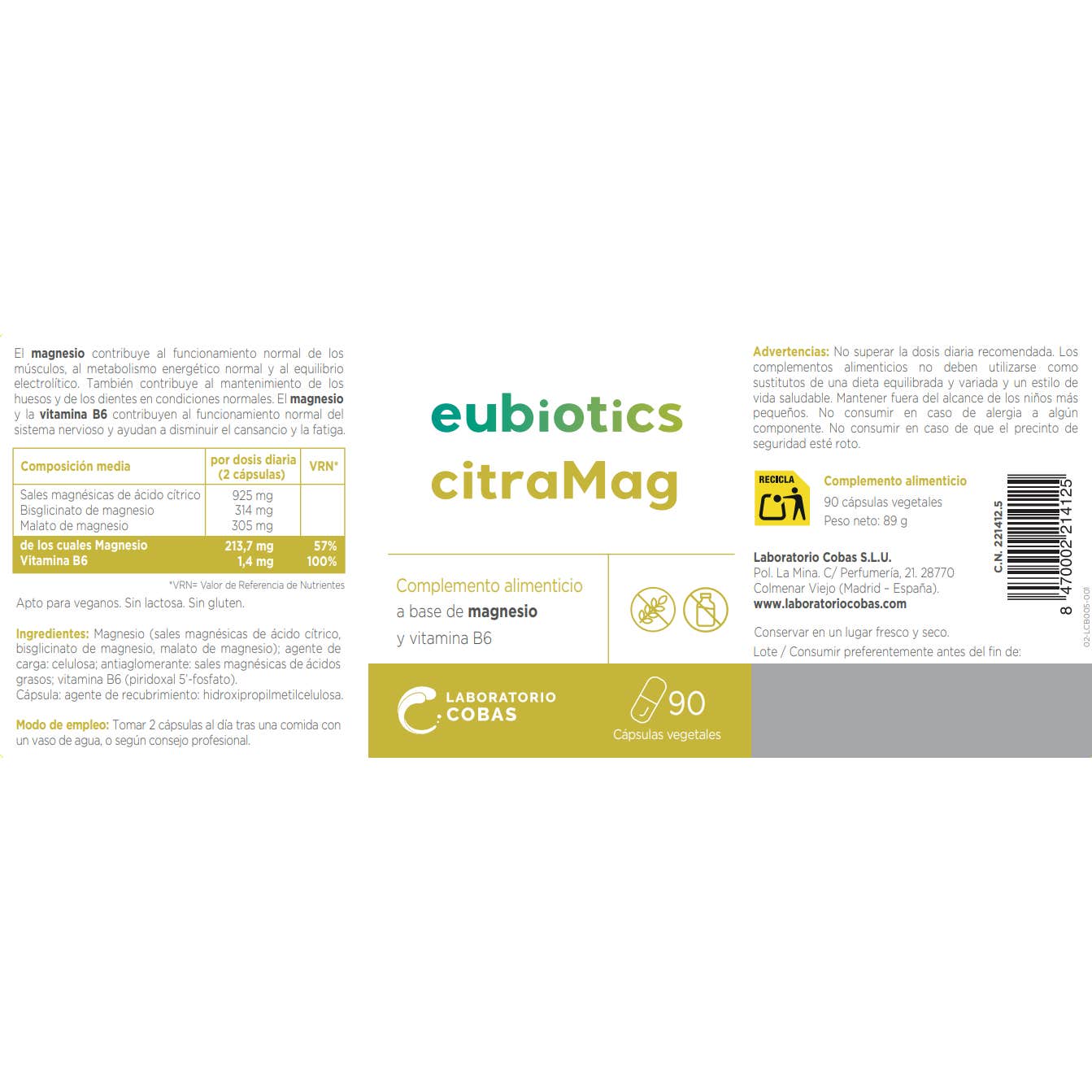 Eubiotics citraMag 90 Caps