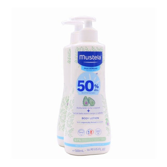 Mustela Hydra Bebe 500ml y Gel Baño 500ml