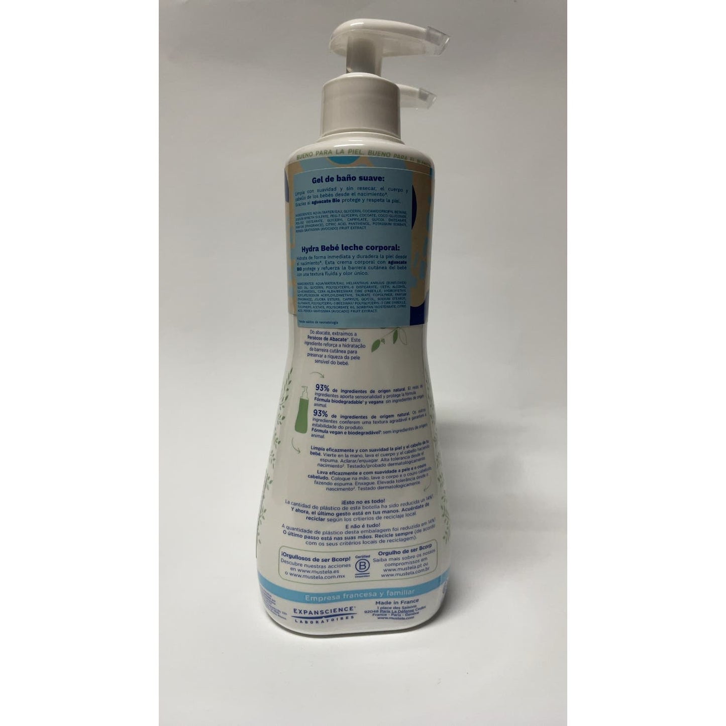 Mustela Hydra Bebe 500ml y Gel Baño 500ml