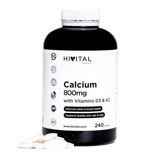 Hivital Foods Calcio 800mg D3 y K2 240comp