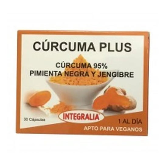 Integralia Curcuma Plus Con Pimienta Negra y Jengibre 30caps