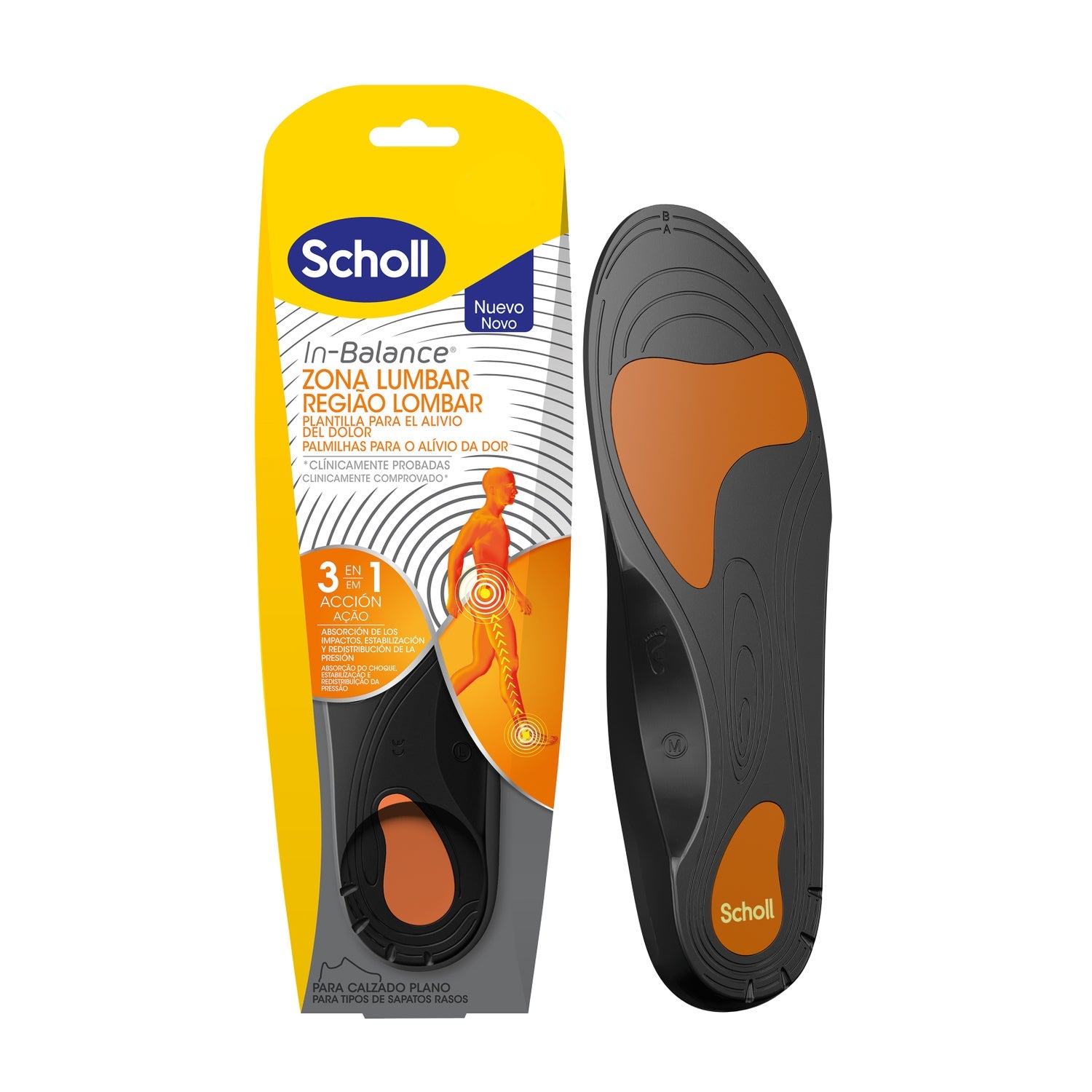 Scholl In-Balance Zona Lumbar Talla M 1par