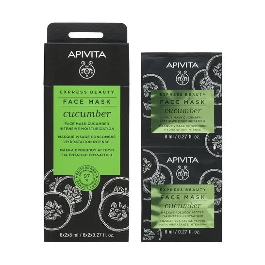 Apivita Mascarilla Facial Pepino 2x8ml