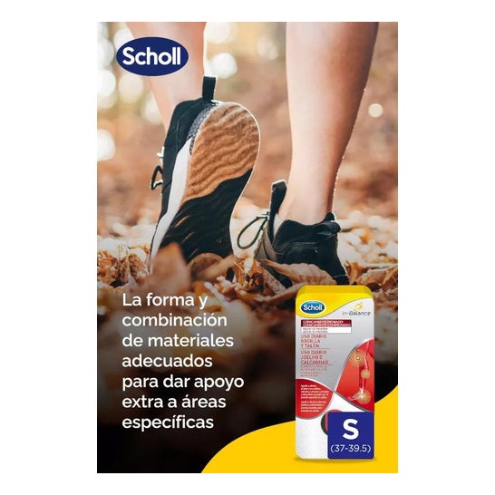 Scholl In-Balance Rodilla y Talón Talla S 1par