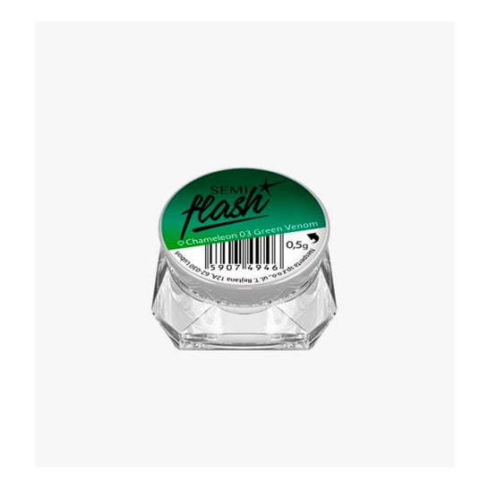 Semilac Semiflash Chameleon Green Venom 03 0.5 g