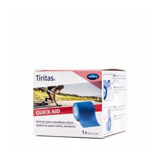 Tiritas Quick Aid Venda Espuma Autoadhesiva Elásti 6cmx2m Bl 1ud