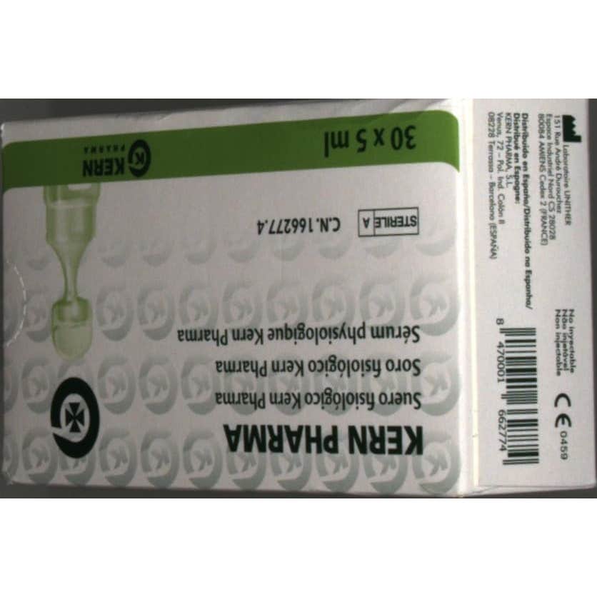 Kern Pharma suero fisiológico estéril monodosis 5ml X 30uds