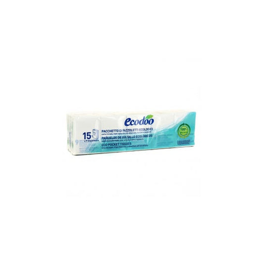 Ecodoo Pañuelos de Papel Bolsillo 9x15uds