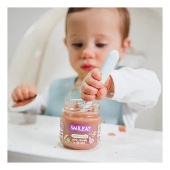 Smileat Tarrito Ecológico de Pera Ciruela y Plátano 130 g