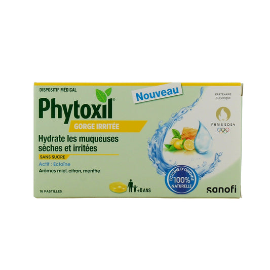 Phytoxil Pastillas para Garganta Irritada Limón +6 Años 16comp