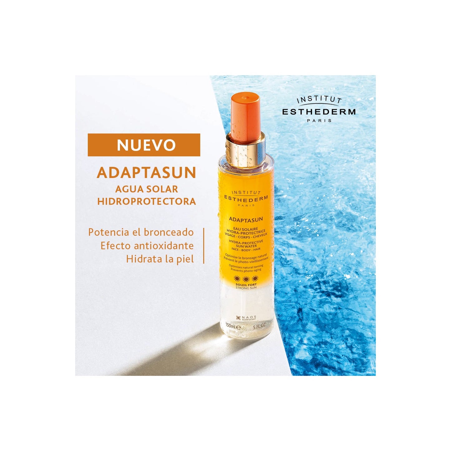 Institut Esthederm Adaptasun Agua Solar Hidraprotectora Sol Fuerte Spray 150ml