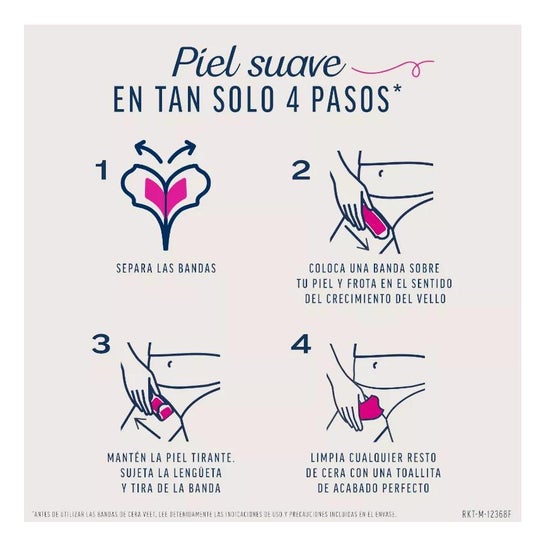 Veet Expert Bandas de Cera Depilatoria Bikini Piel Normal 16uds
