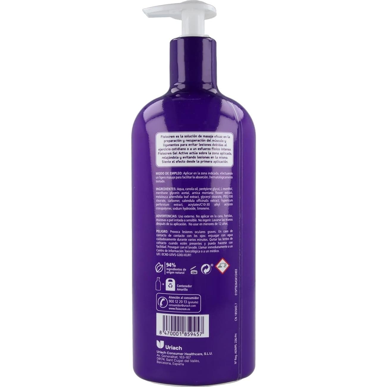 Fisiocrem Gel Active XXL 600ml