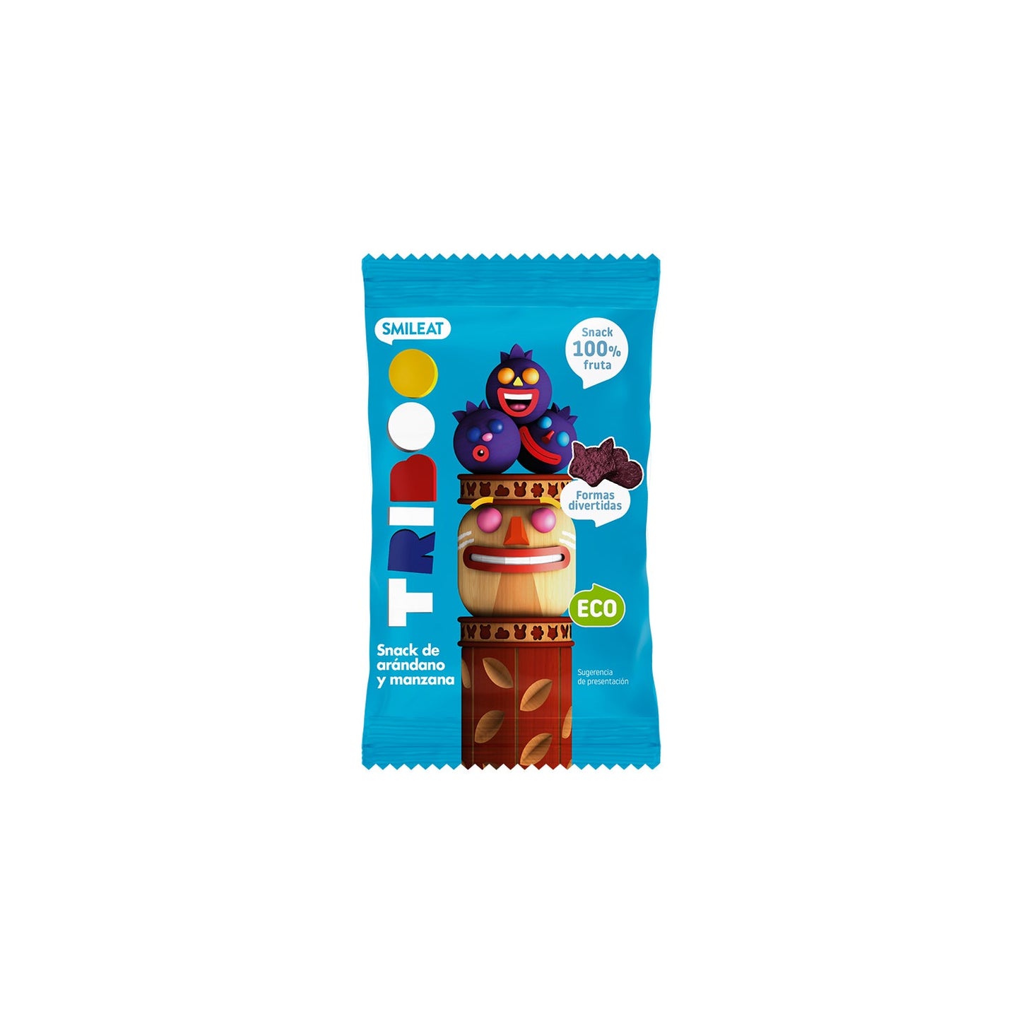 Smileat Triboo Snack Ecológico de Arándano y Manzana 25g