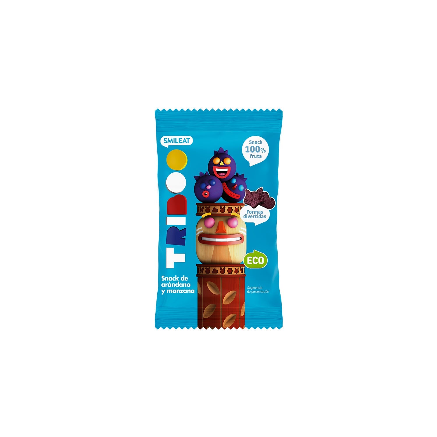 Smileat Triboo Snack Ecológico de Arándano y Manzana 25g