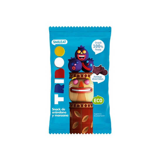 Smileat Triboo Snack Ecológico de Arándano y Manzana 25 g