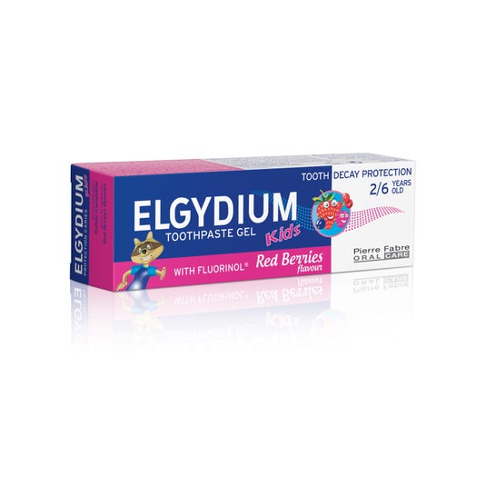 Elgydium Kids gel Dentífrico Frutos Rojos 2-6 Años 50 ml