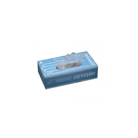 Guantes Corysan vinilo T grande 100 uds
