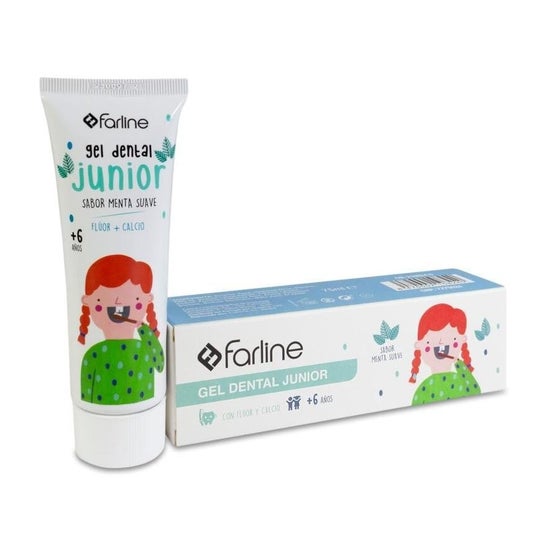 Farline gel Dental Junior Menta Suave 75 ml