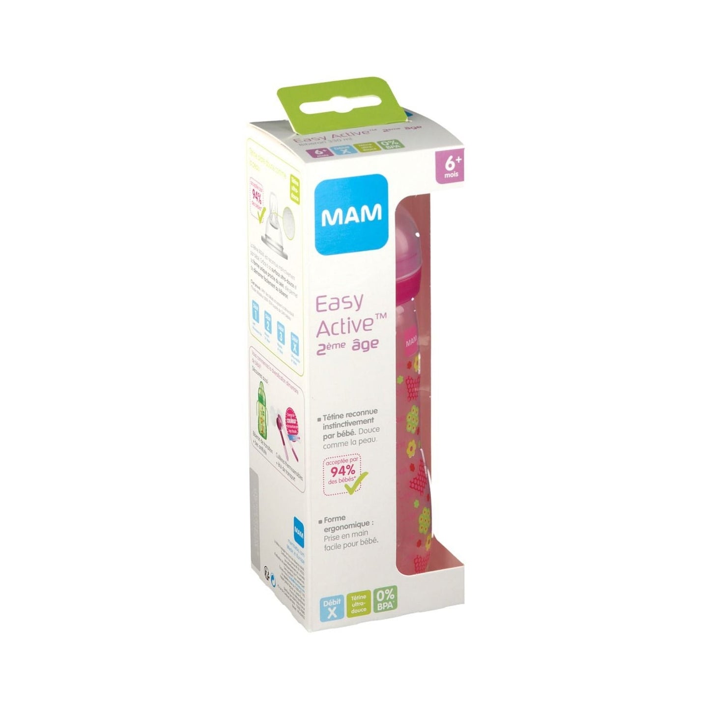 Mam Babero 2Ag Circle Rosa 330 ml