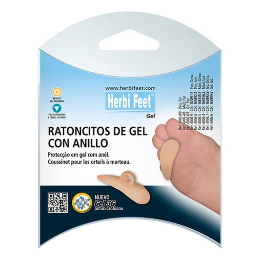 Herbifeet Ratoncillo Gel con Anillo T-S Derecho 1ud