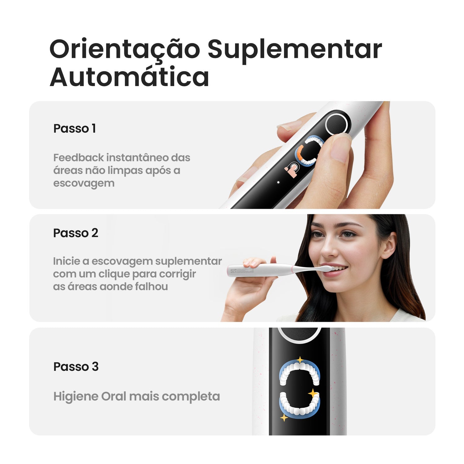 Oclean X Lite Smart Cepillo Eléctrico Sónico Gris 1 Ud