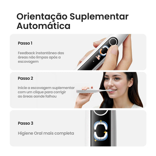 Oclean X Lite Smart Cepillo Eléctrico Sónico Gris 1 Ud