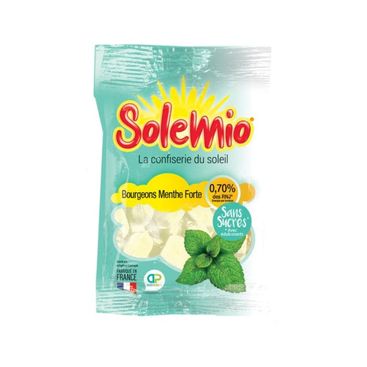 Solemio Brotes Menta Forte Sin Azúcar 80 g