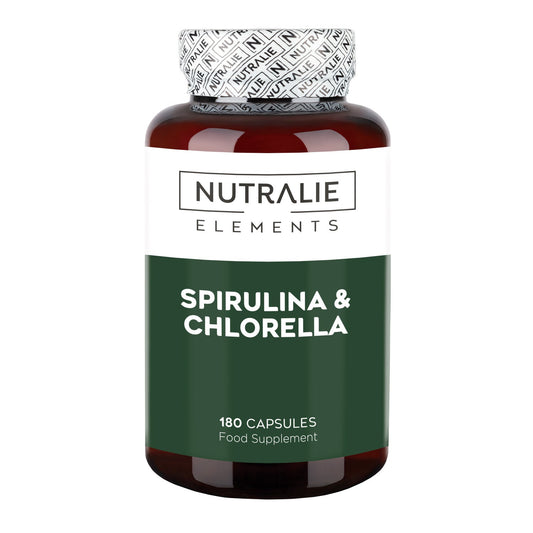 Nutralie Espirulina & Chlorella 1800mg Vegana 180caps