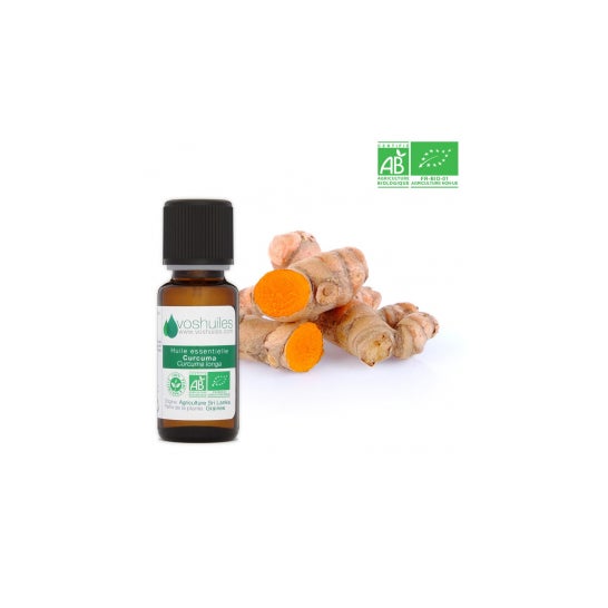 Voshuiles Aceite Esencial BIO de Cúrcuma 20 ml
