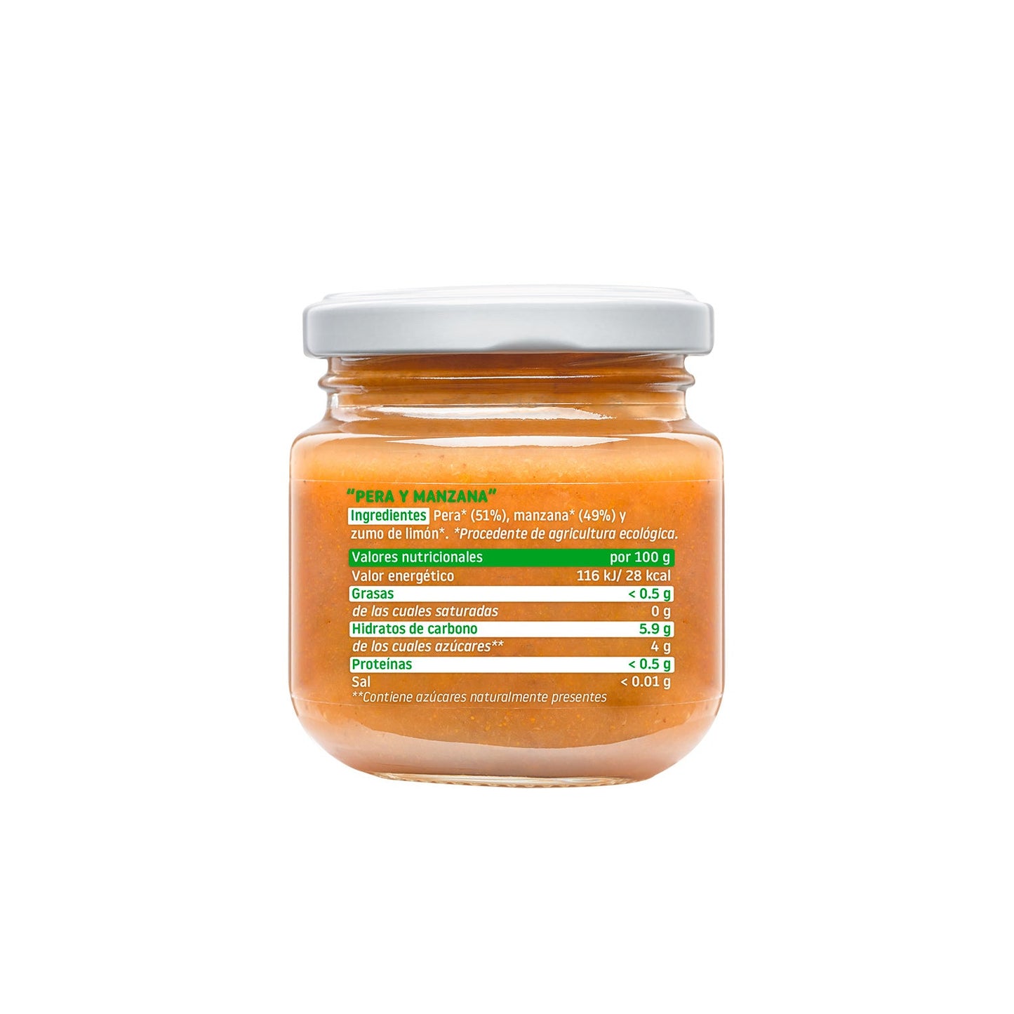 Smileat Tarrito Ecológico de Pera y Manzana 130g