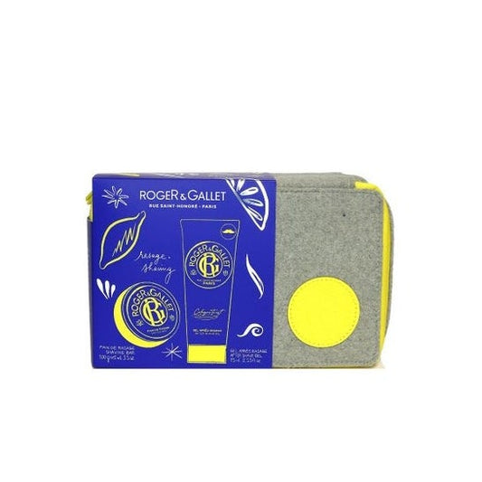Roger & Gallet Estuche Twist Barra de Afeitar + Gel After Shave 3uds