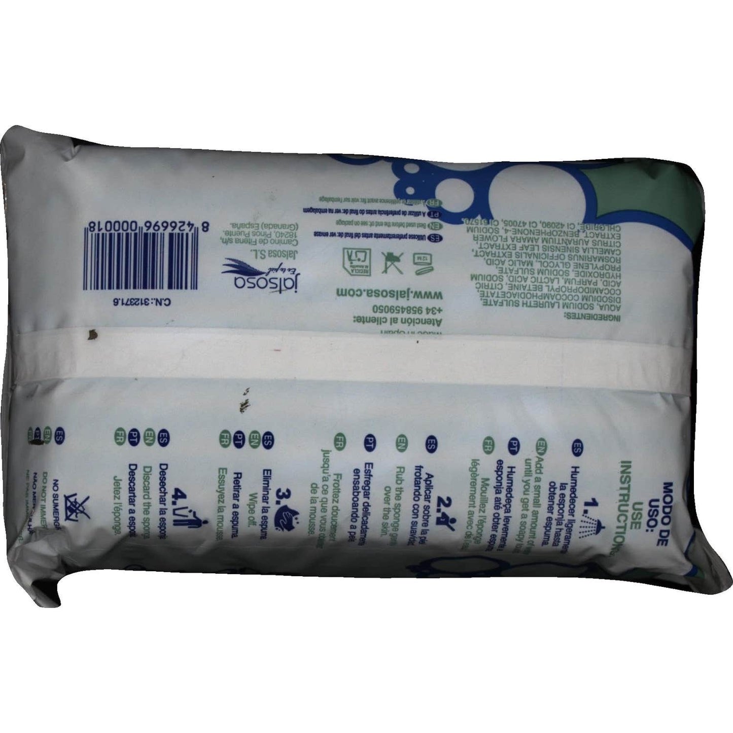 Begobaño esponja enjabonada desechable 30uds